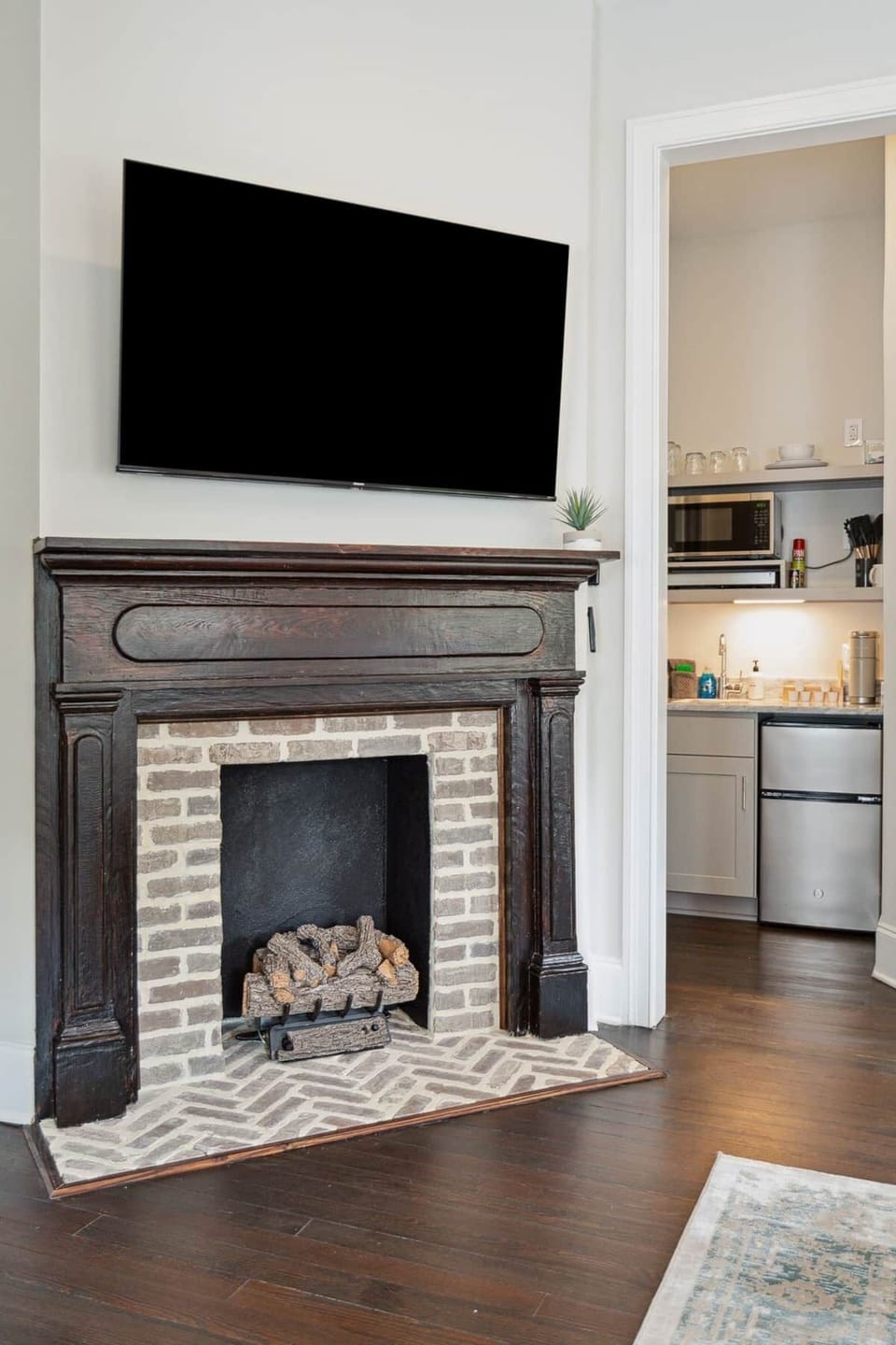 Restored Gas Fireplace