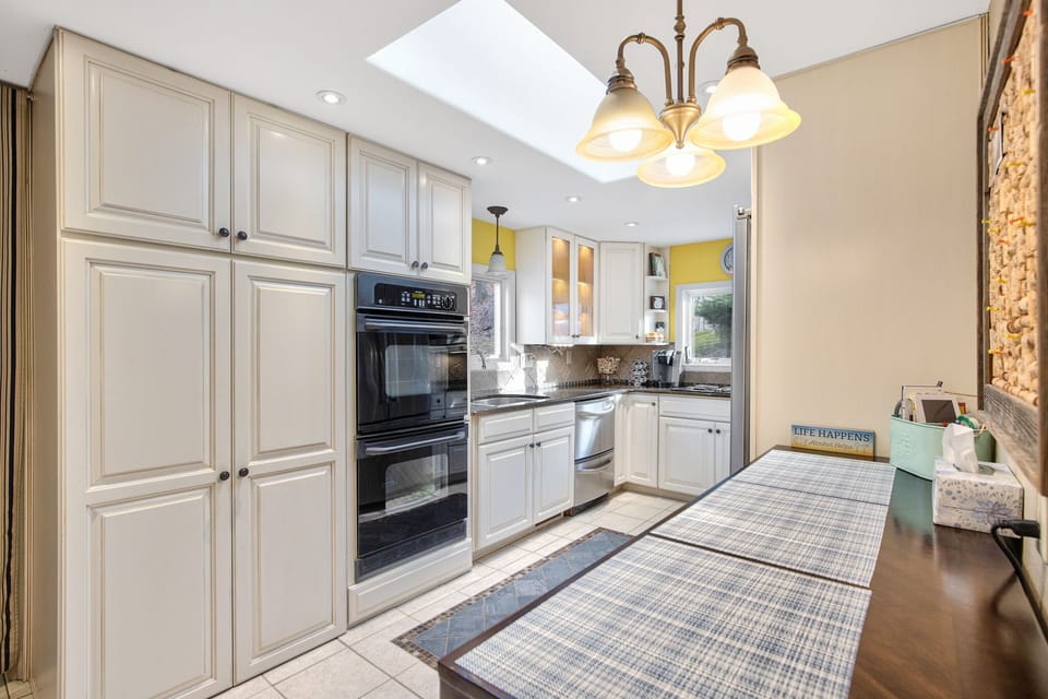 Skylights bring natural light in