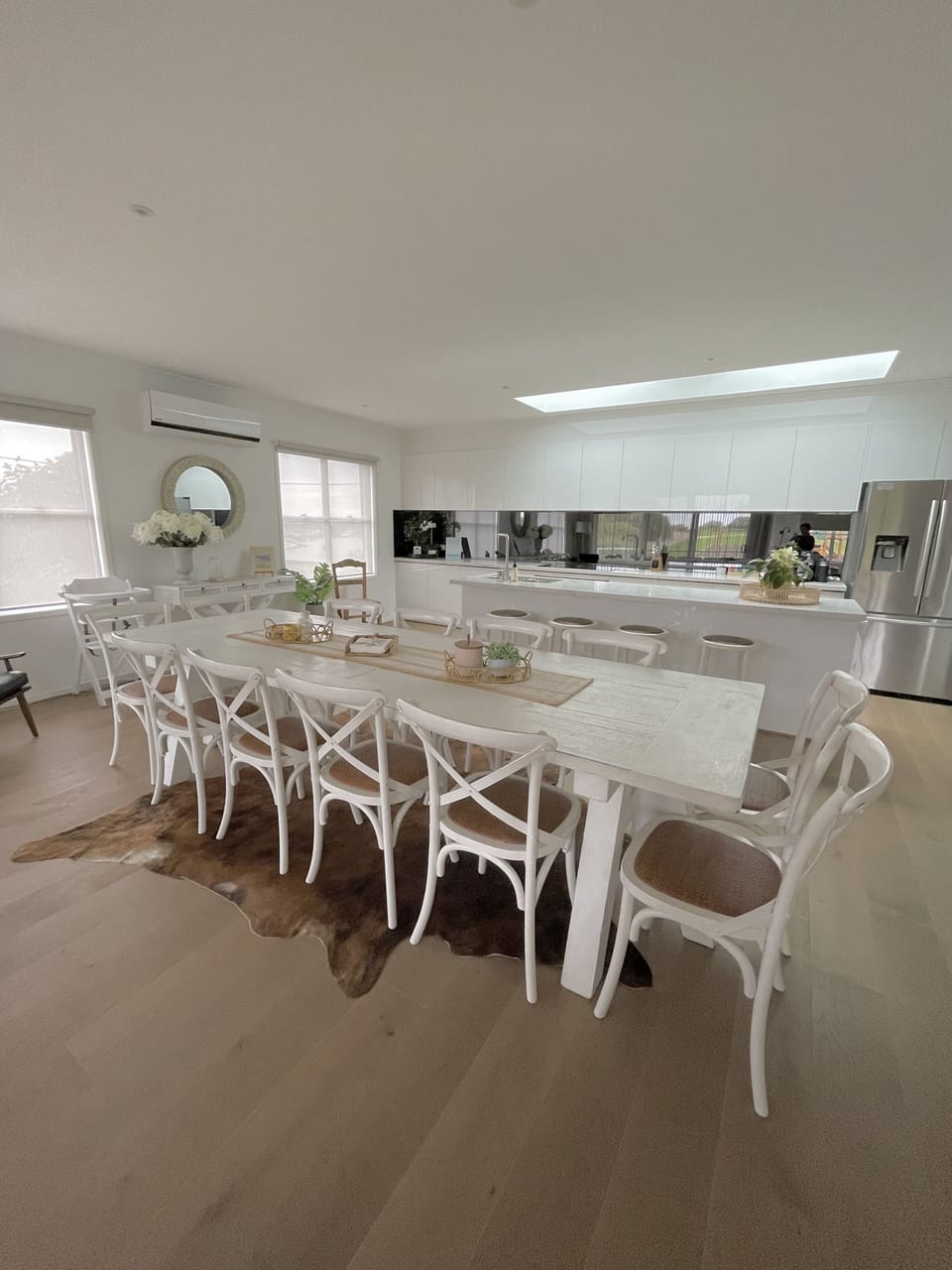 Dining table seats 12