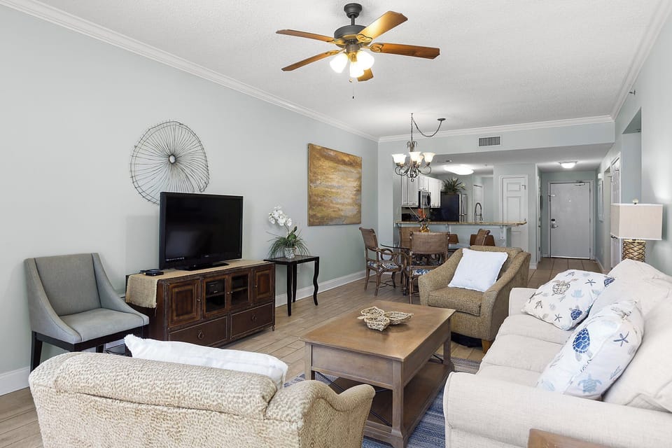Living Area - TV and Queen Sleeper Sofa
