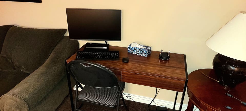 Desktop computer with internet access 