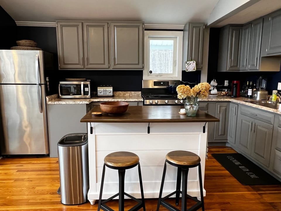 A fully equipped, cook's kitchen