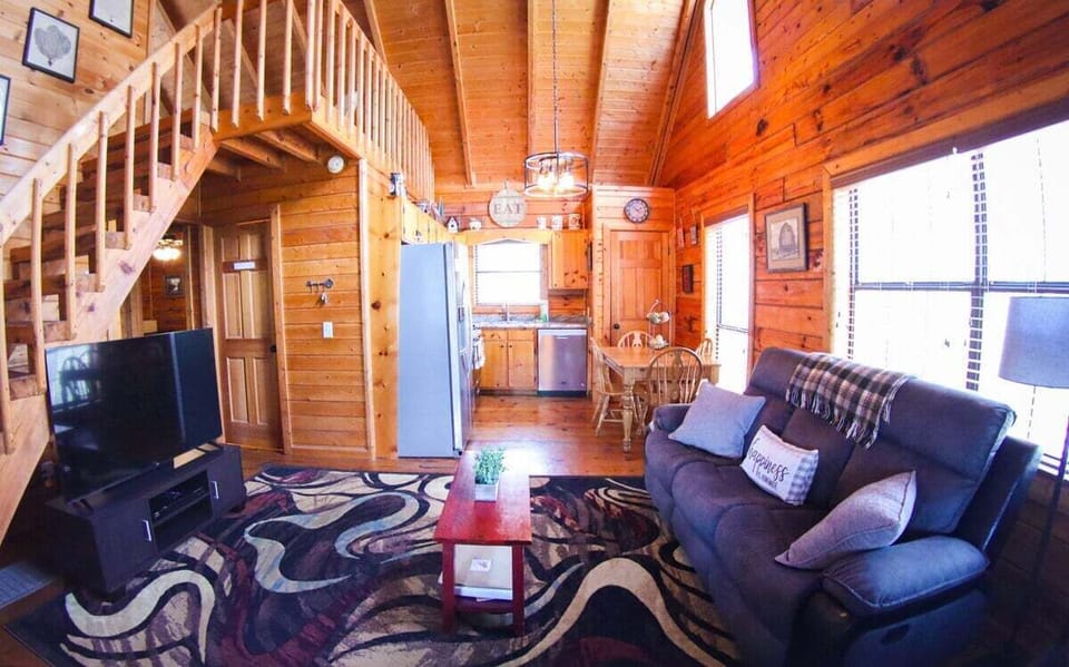 Our charming staircase leads you to the ultimate relaxation spot - the loft.