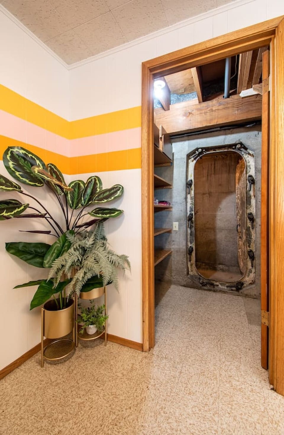 Our bomb shelter is one of the many unique things about our home that we love. Check out the door on this thing!