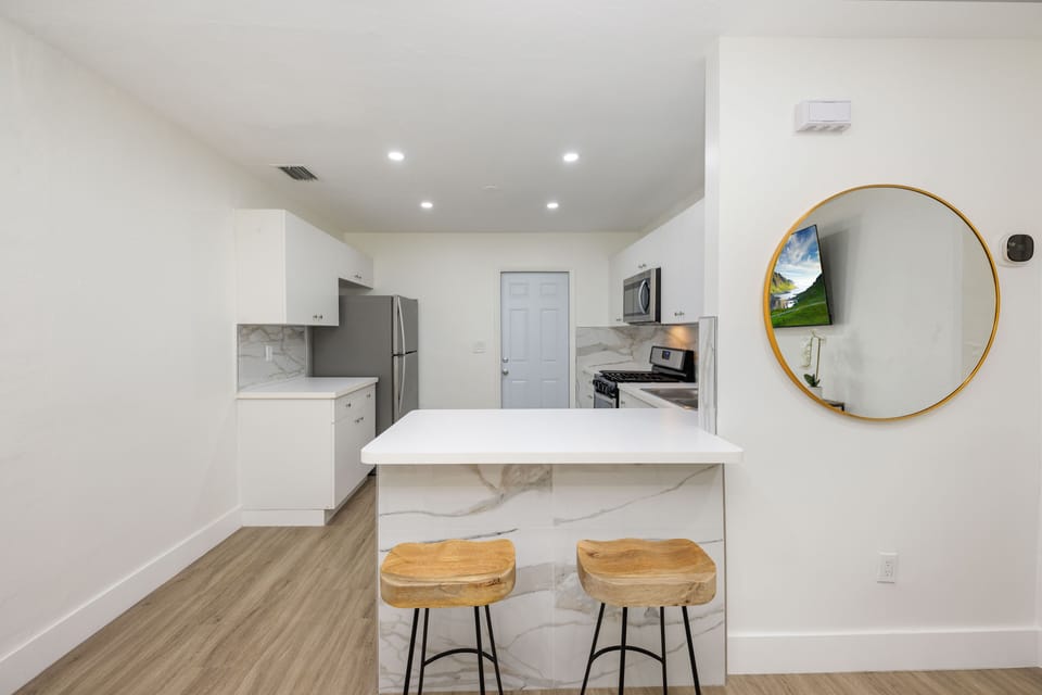 Fully stocked kitchen