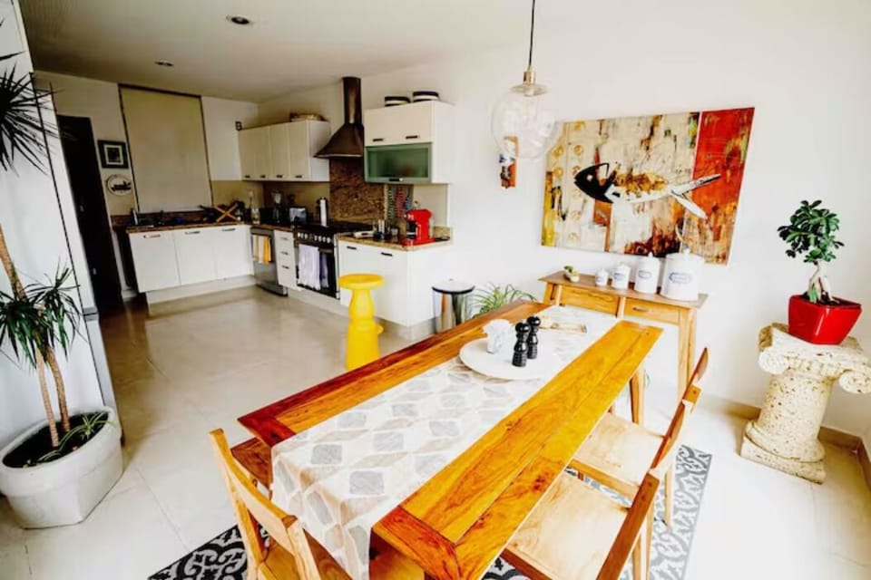 Experience the warmth and natural charm of a wooden kitchen