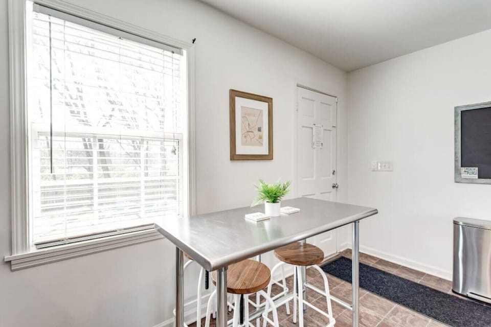 Kitchen bar seating.