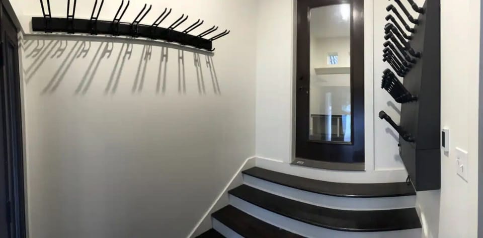 Mudroom with boot dryer