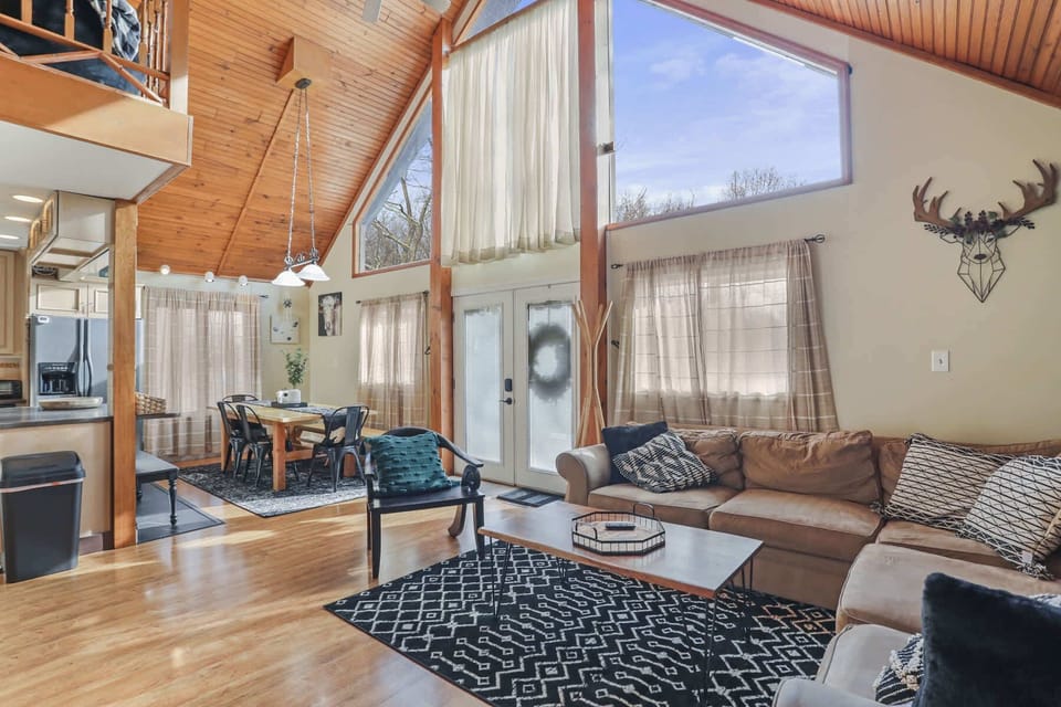 Lots of natural lighting in the family room!