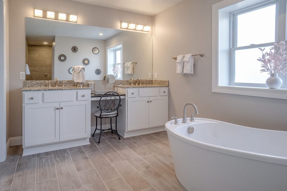 Master bedroom suite bathroom 