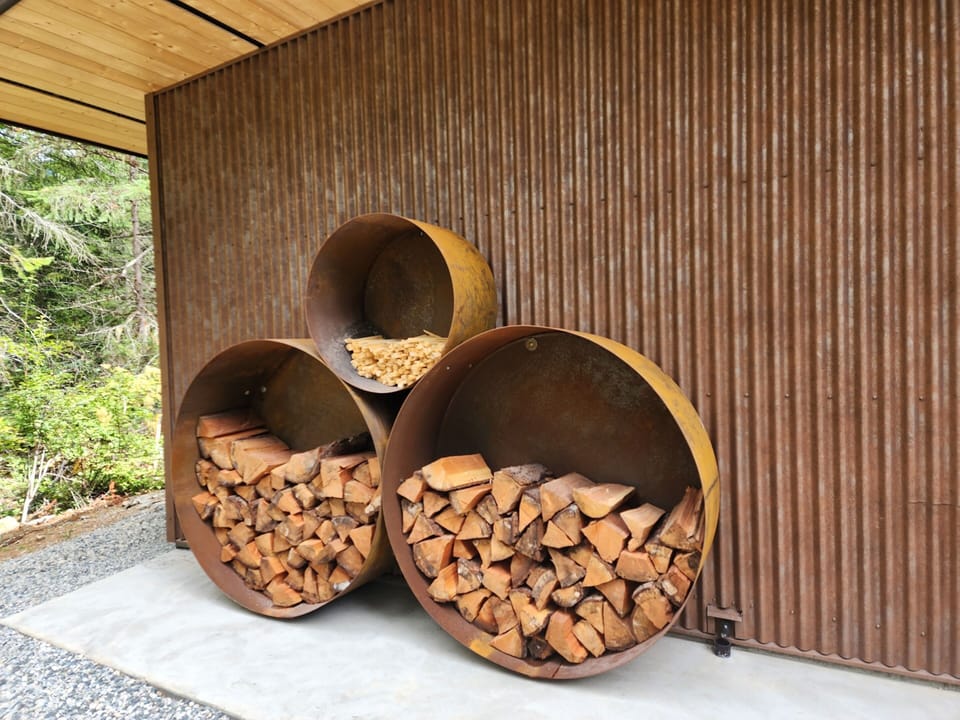 Firewood is free!  Patio is threshold free!