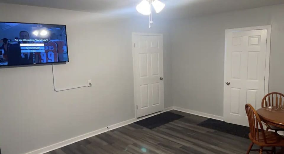 Gathering place 
Work area second work space 
Smart tvs 
Futons sleeps 2-4 