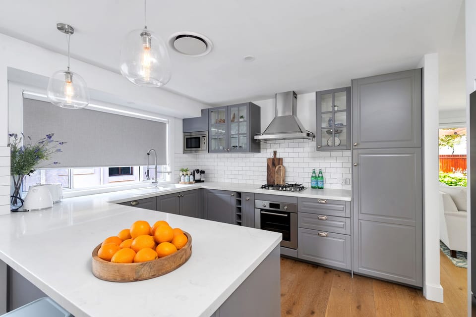 Kitchen with gas appliances