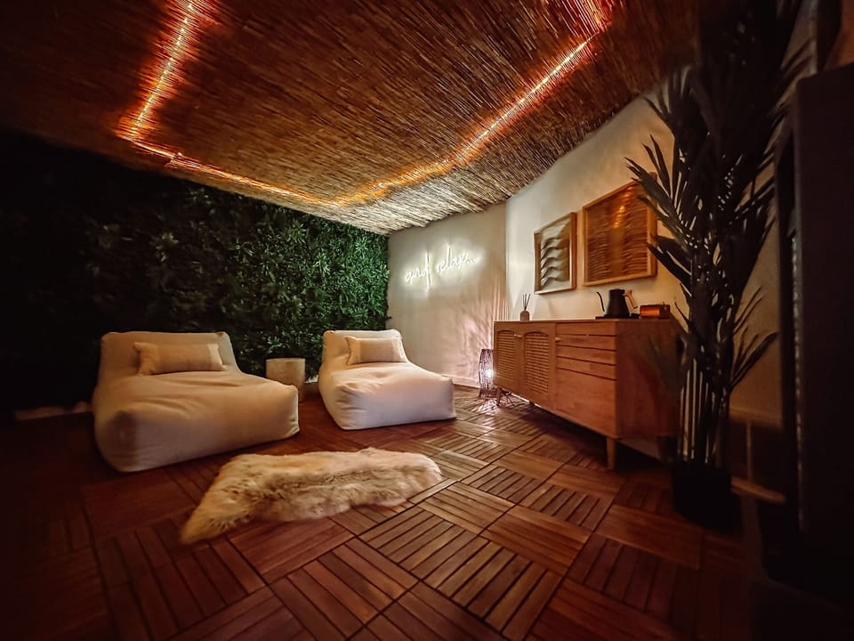 Mood lighting to set the vibe