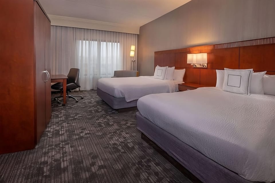 Settle into two plush beds for easy, restful sleep.