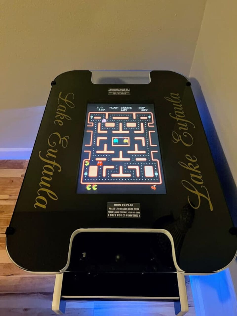 2 person arcade game with all of the classics.  Frogger, Galaxy, Pacman, Donkey Kong etc.