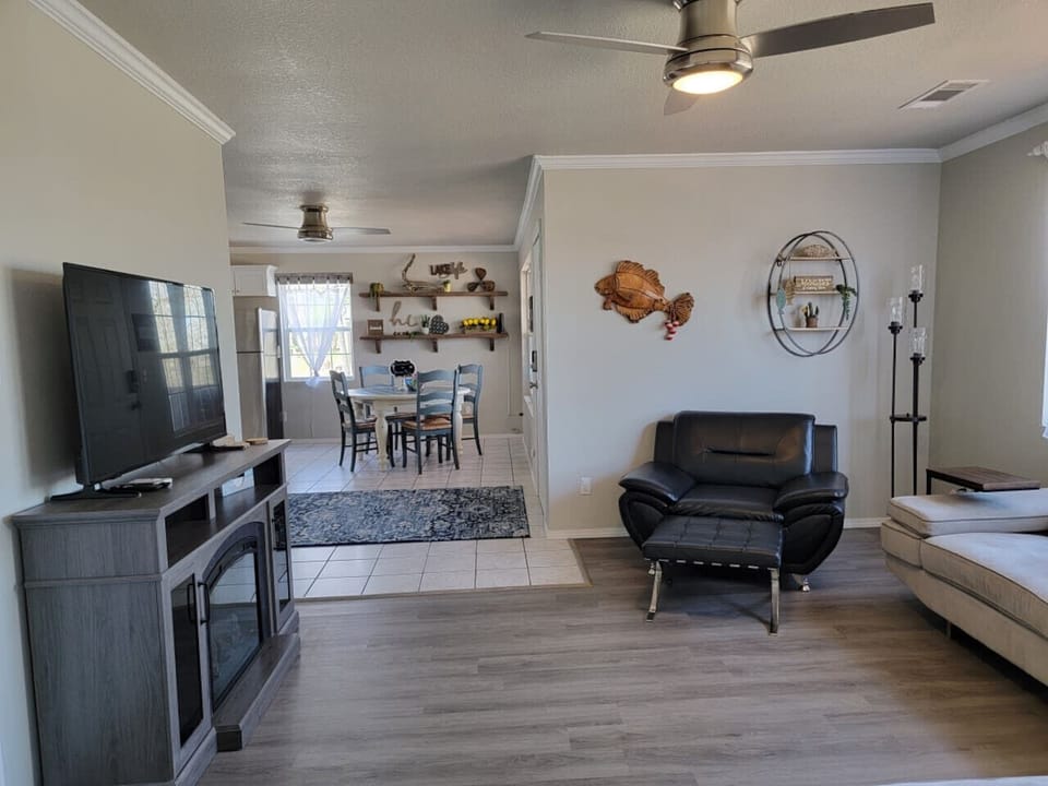 Comfortable living room to enjoy when you don`t want to be outside!