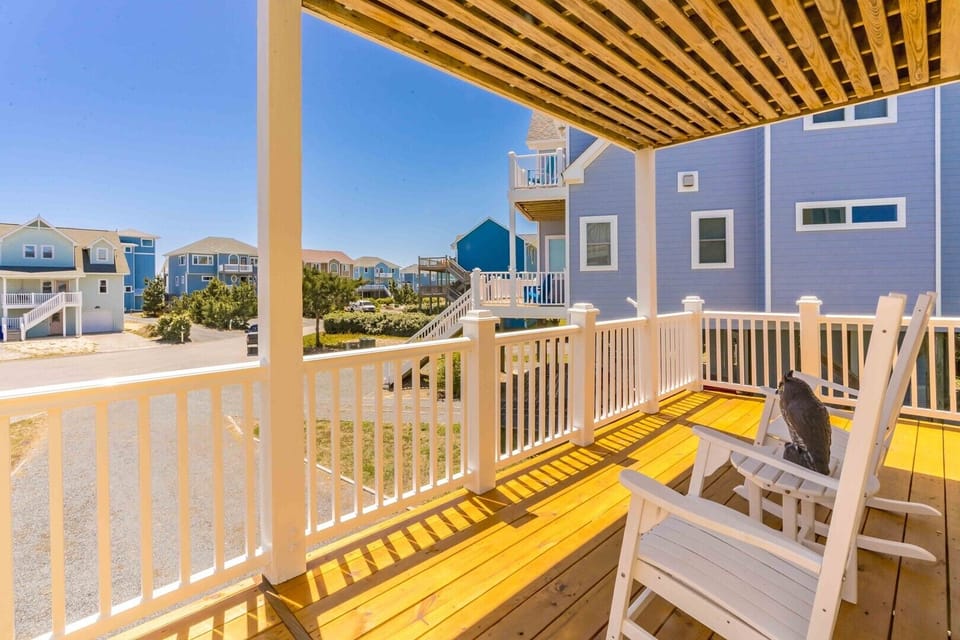 1st Floor Street Side Partial Covered Deck