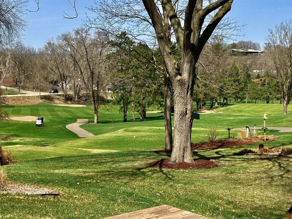 View of golf course from house