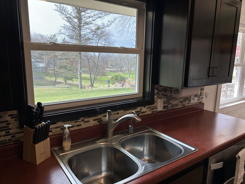view from kitchen