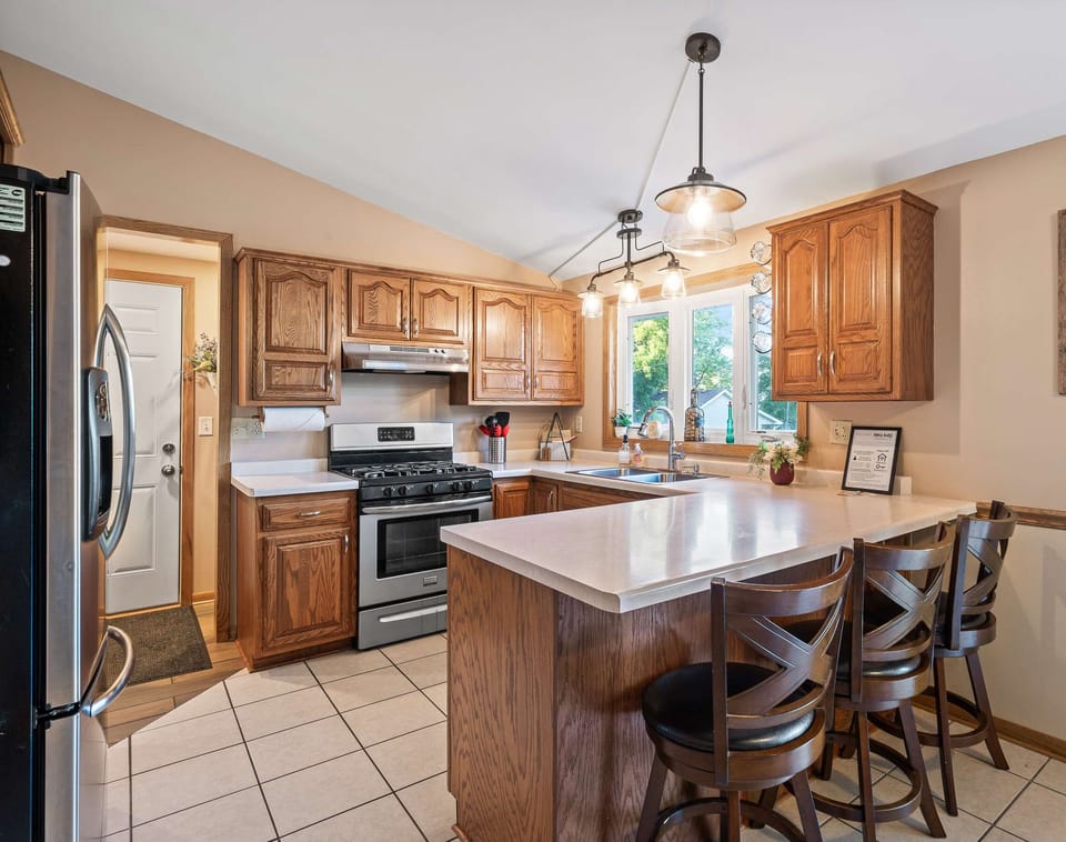 Fully equipped kitchen for all your cooking needs