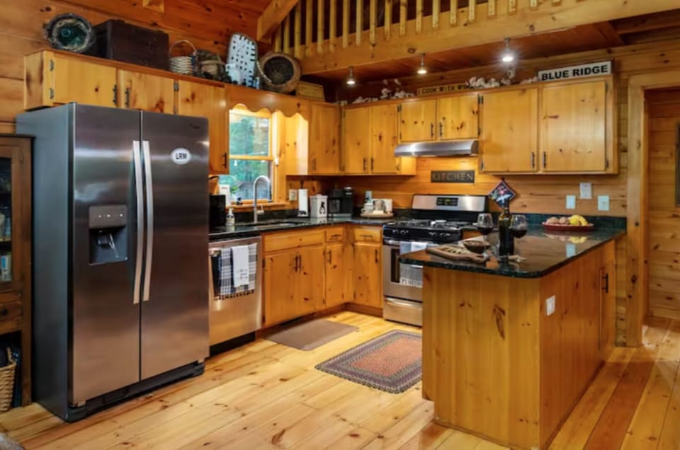 Gourmet equipped kitchen has everything you may need for your family feast.