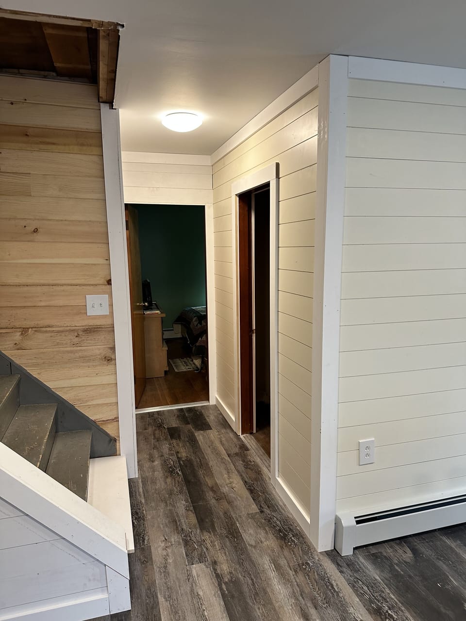 Hallway to bedroom 1 /2 and bathroom 