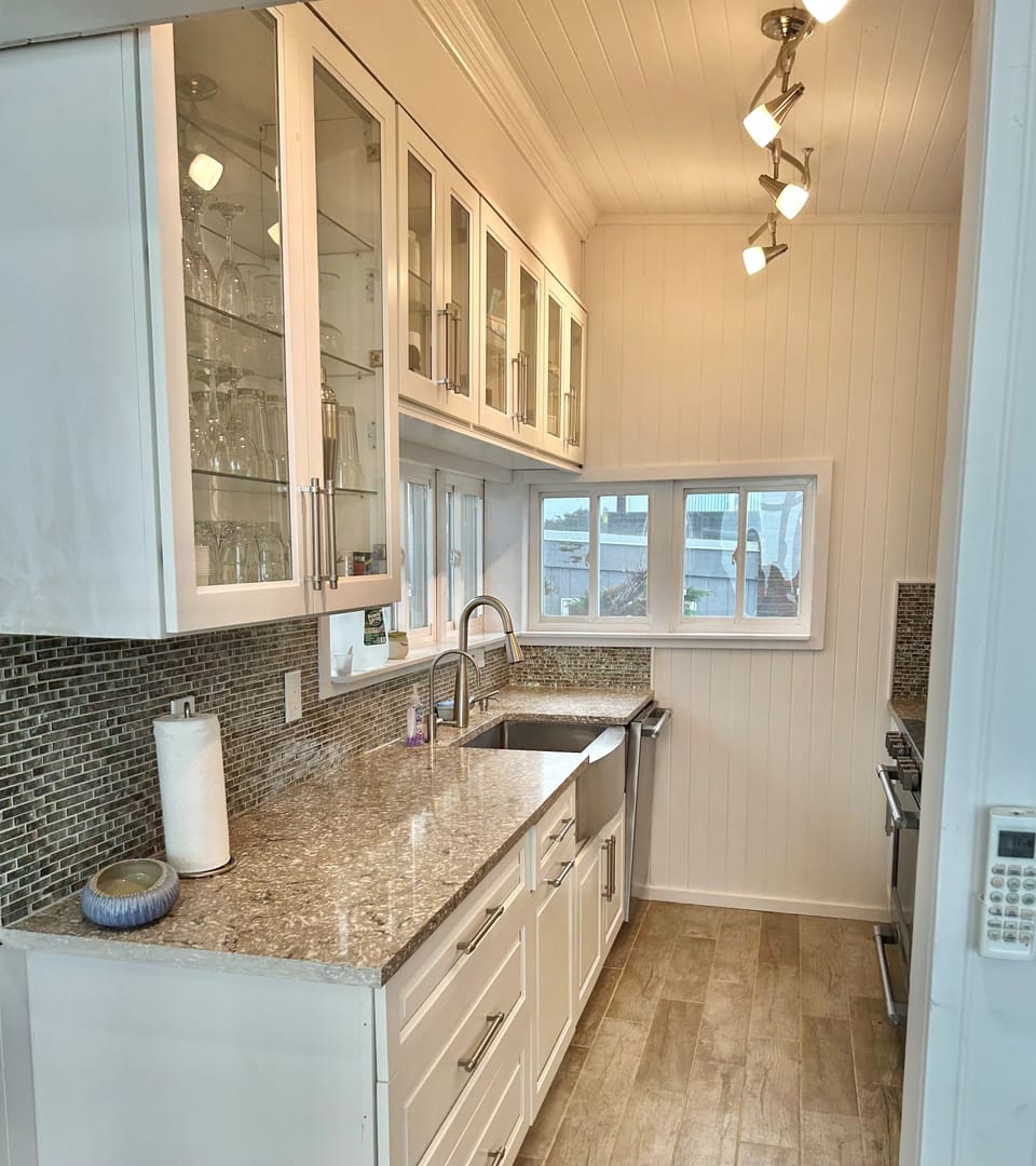 Kitchen stainless steel appliances