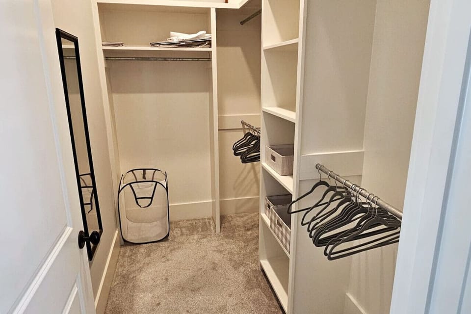 Walk in closet in Master Bedroom