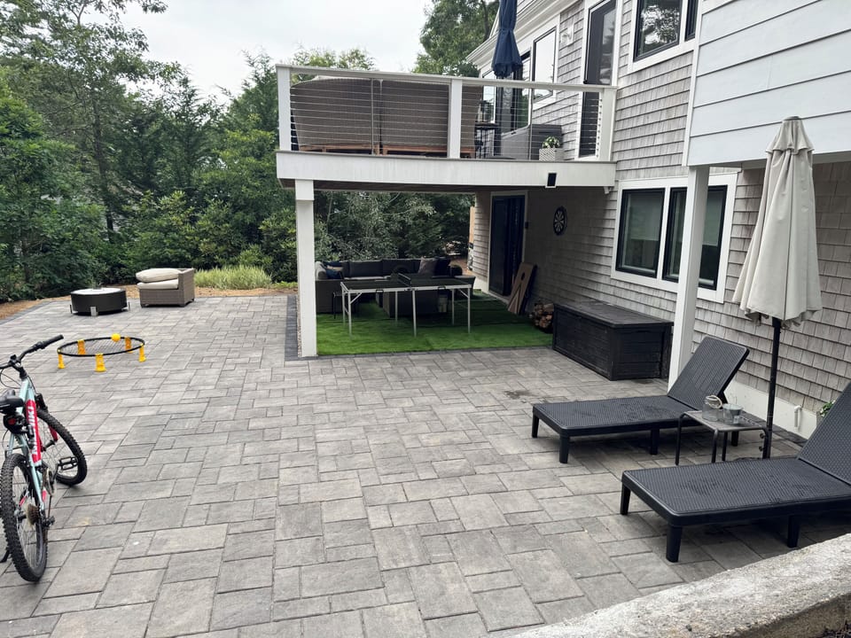 Expansive Patio for Fire Pits, Games & Nighttime Fun