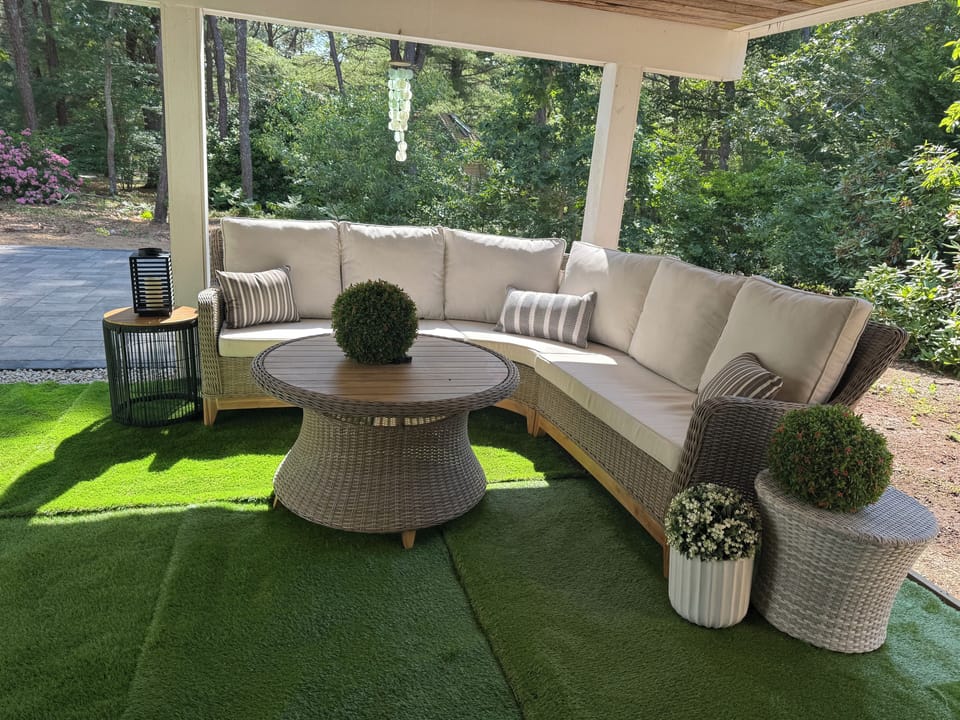 Under-Deck Lounge Seating off Slider