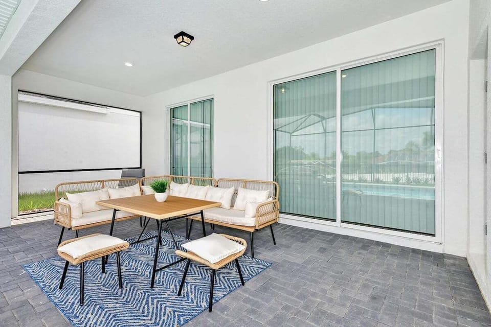 pool with furniture