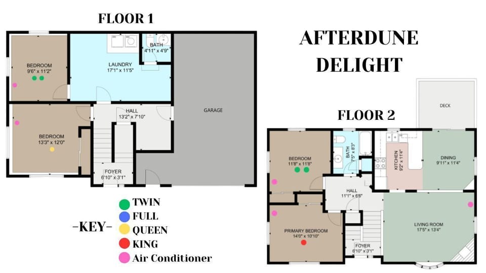 Floor Plan for Afterdune Delight