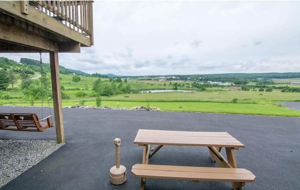 There is a fire pit for your evening enjoyment.
