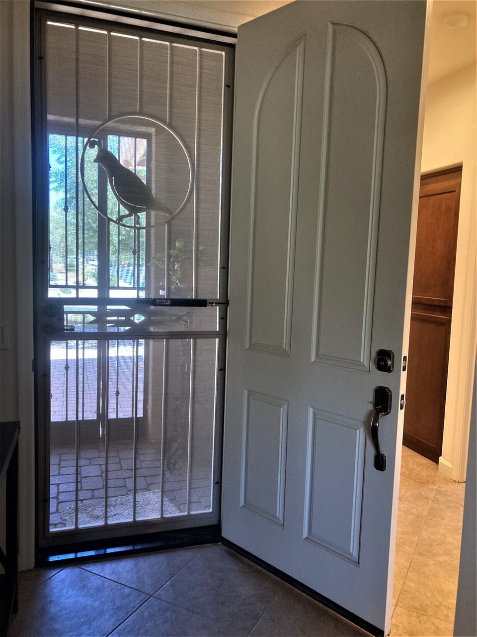 Front Door entry screen