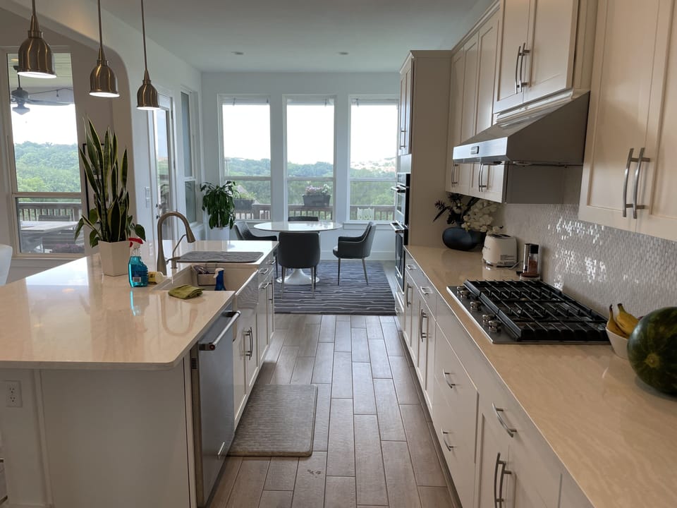 Kitchen and dining nook.