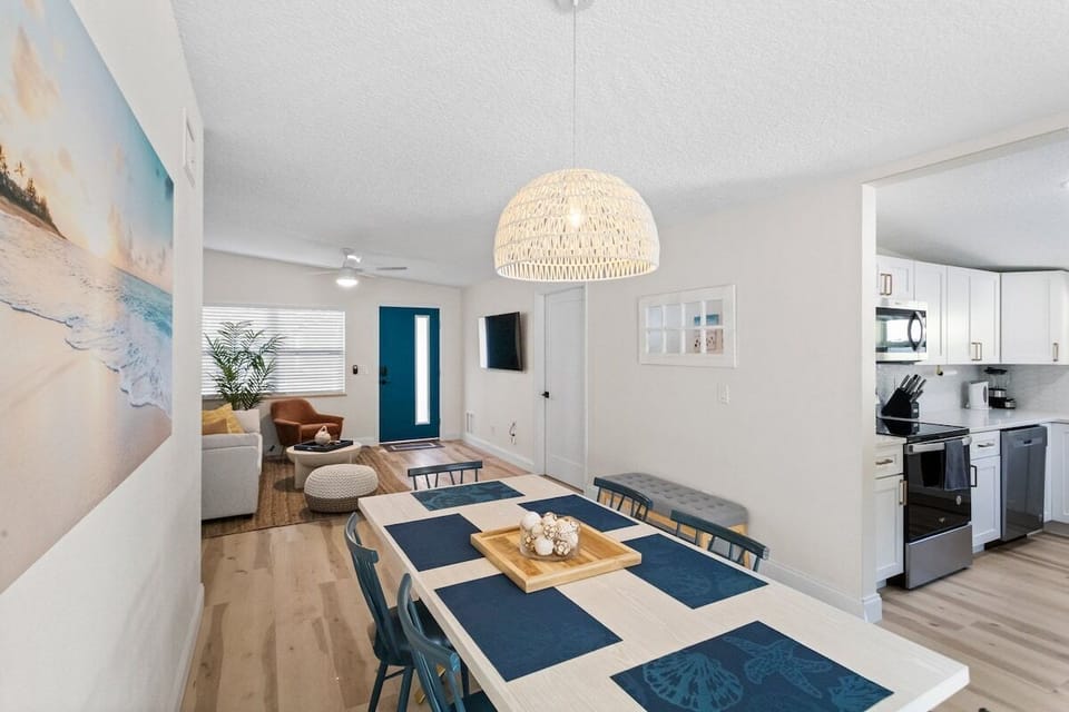 Tastefully decorated with artwork throughout.
