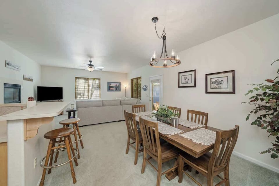 Steps away from the kitchen