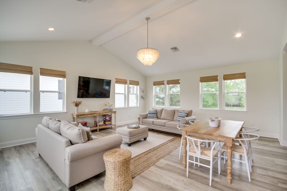 Waveland Vacation Rental | 4BR | 2BA | 1,700 Sq Ft | Stairs Required