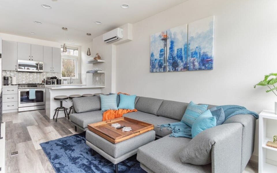 main living room and kitchen ground floor