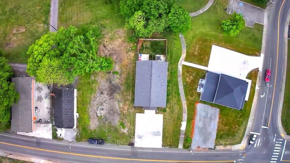 Aerial View - Backyard and Parking Areas