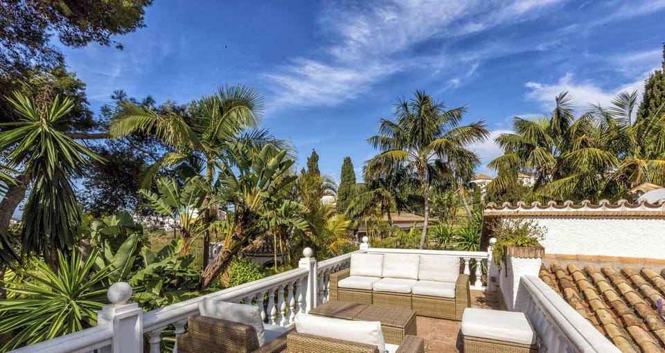 Rooftop terrace, Villa Bella, Holiday home in Marbella