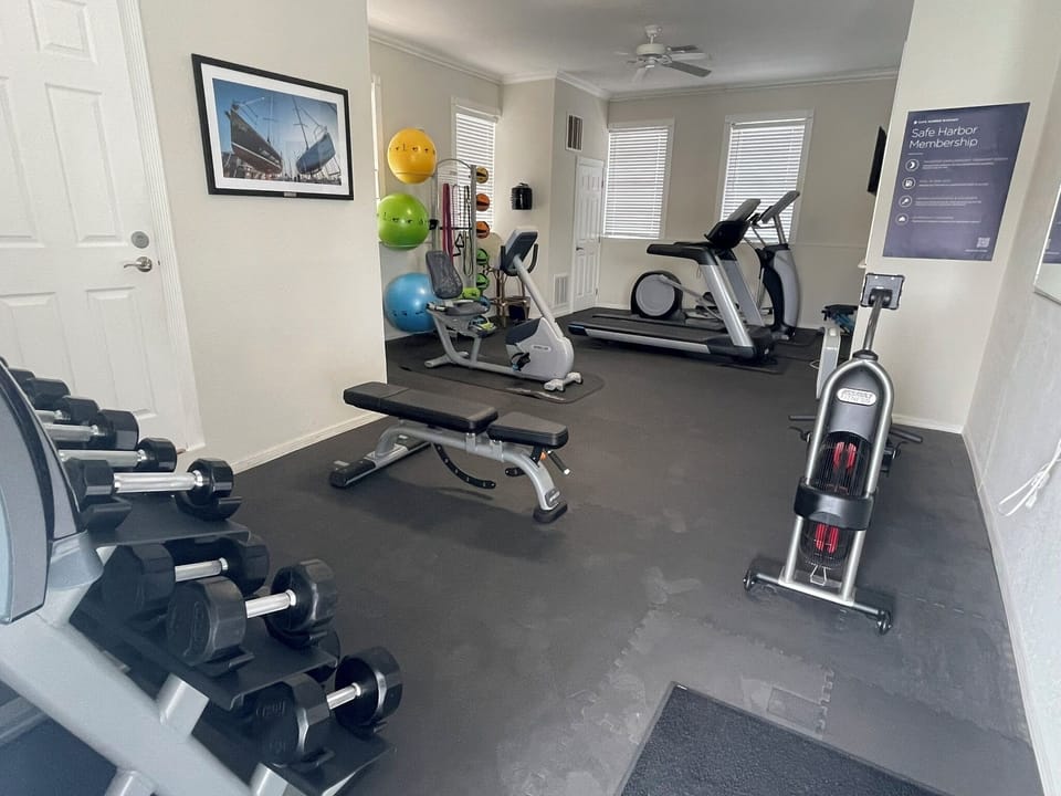 Property fitness room.
