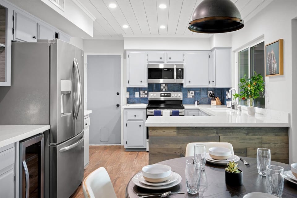 Fully stocked kitchen
