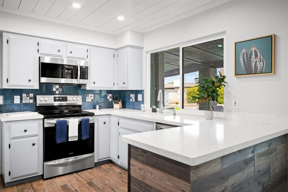 Kitchen features new appliances