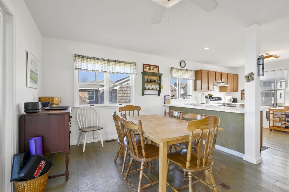 Dine in the spacious Dining Area.....