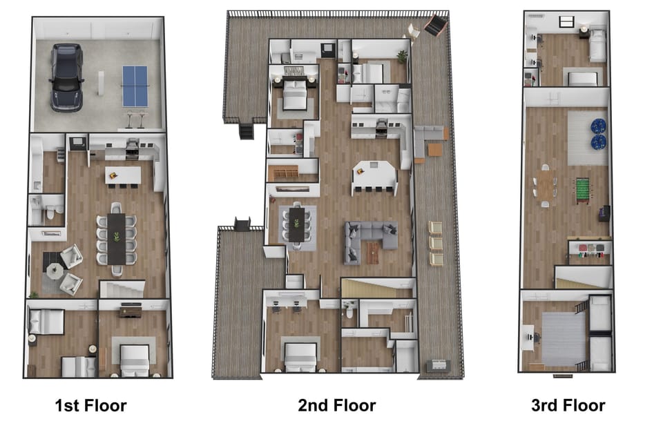 3 large floors