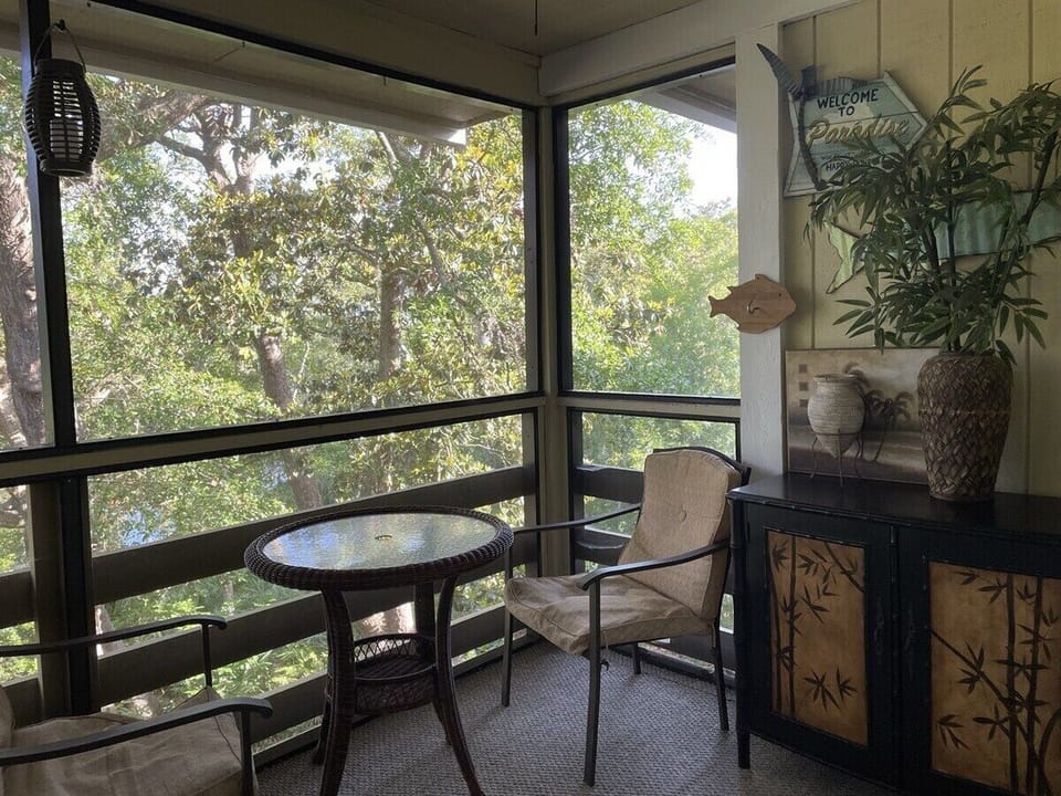 Screened-In Porch Off of Living Room and Primary Bedroom Doors