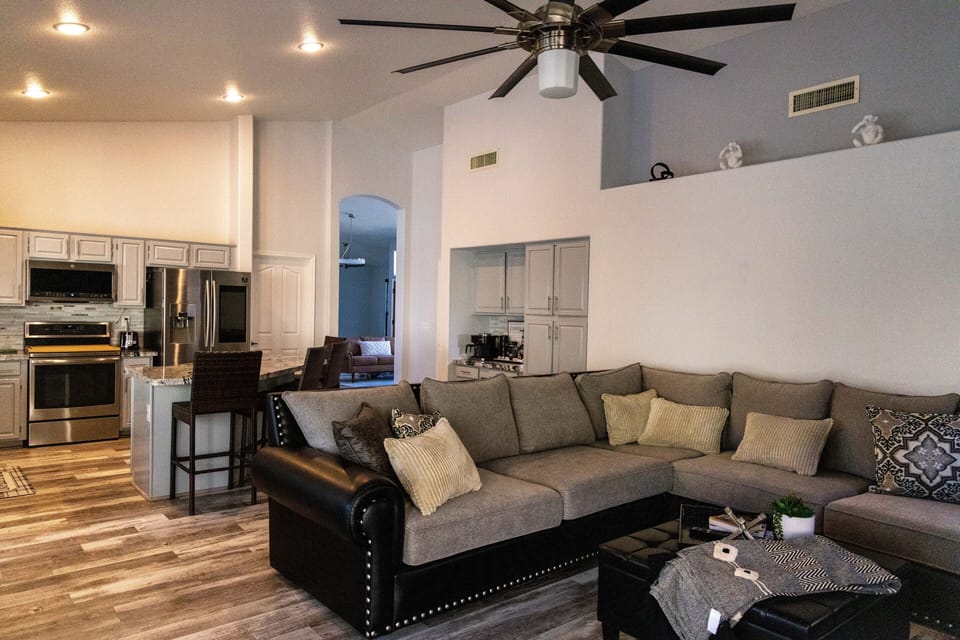Extremely large comfy couch.
