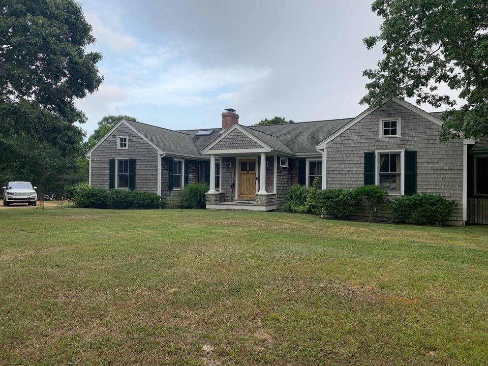 Secluded and private yet minutes from the beach and Edgartown.
